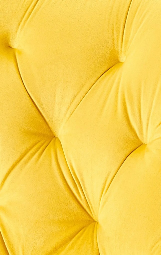 Jedálenská stolička Wallace - zamat - Žltá