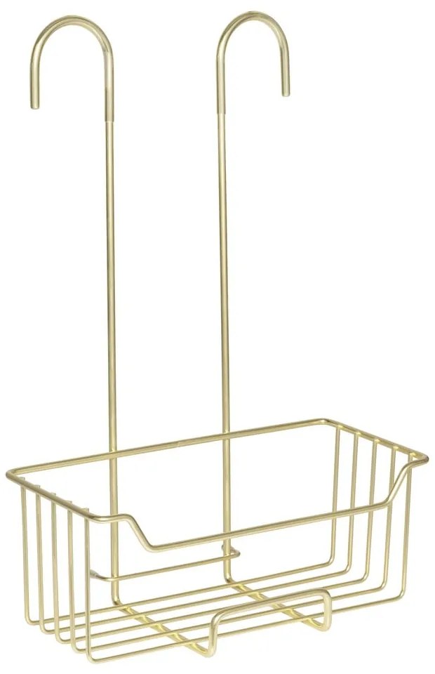 Závesná kúpeľňová polička z nehrdzavejúcej ocele v zlatej farbe Milo – Wenko