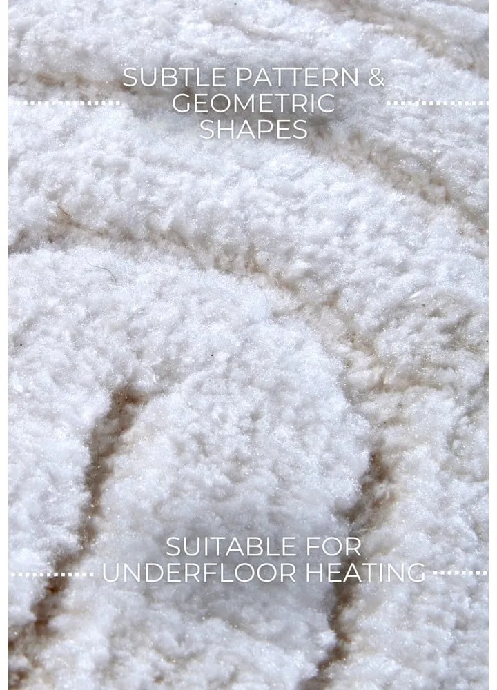 Biely okrúhly koberec ø 200 cm Panglao New York White – Elle Decoration
