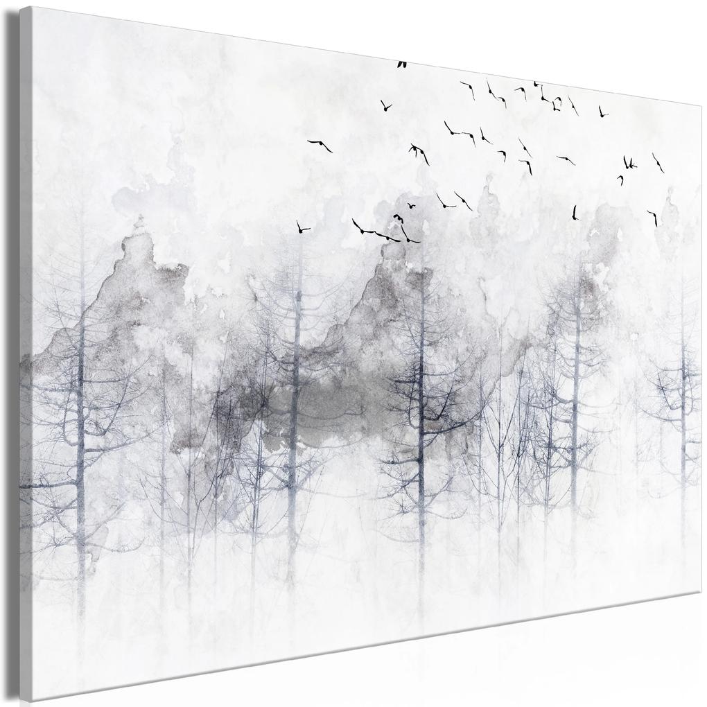 Artgeist Obraz - Winter Forest (1 Part) Wide Veľkosť: 120x80, Verzia: Premium Print