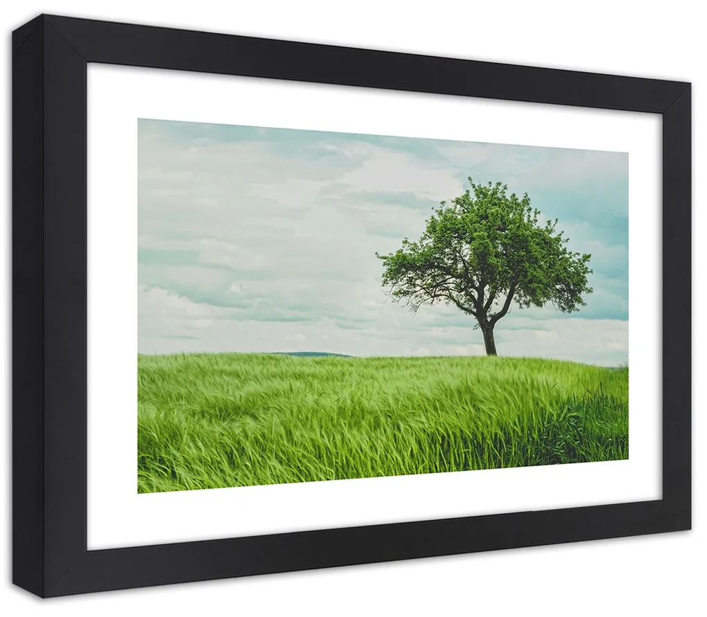 Gario Plagát Strom v poli Farba rámu: Bez rámu, Rozmery: 60 x 40 cm