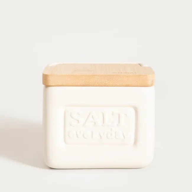 Nádoba SYLAN na soľ, krémová 757396