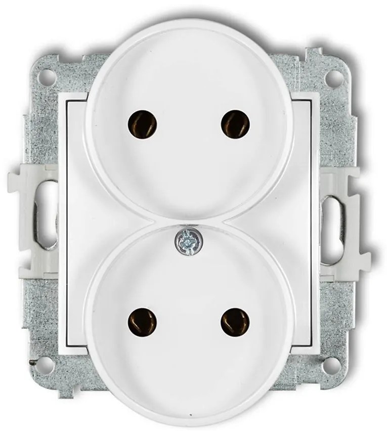 Dvojzásuvka MGPR-2 bez uzemnenia