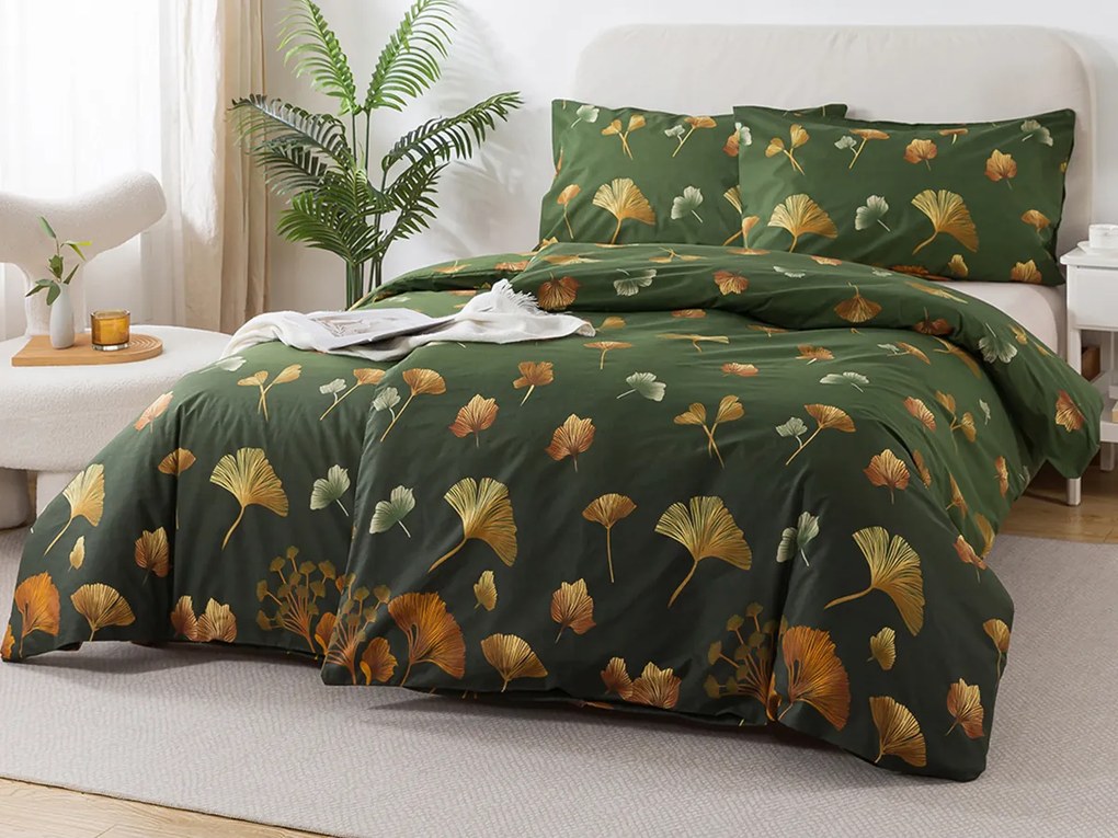 XPOSE® Bavlnené Renforcé obliečky GINKO - zelené