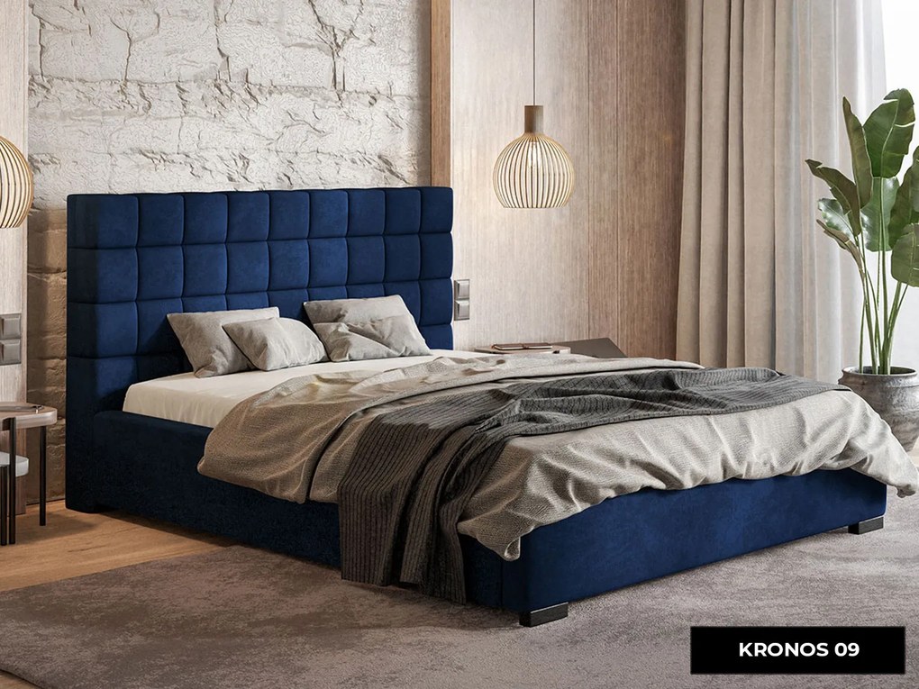 PROXIMA.store - Moderná čalúnená posteľ NOOR ROZMER: 120 x 200 cm, FARBA NÔH: wenge