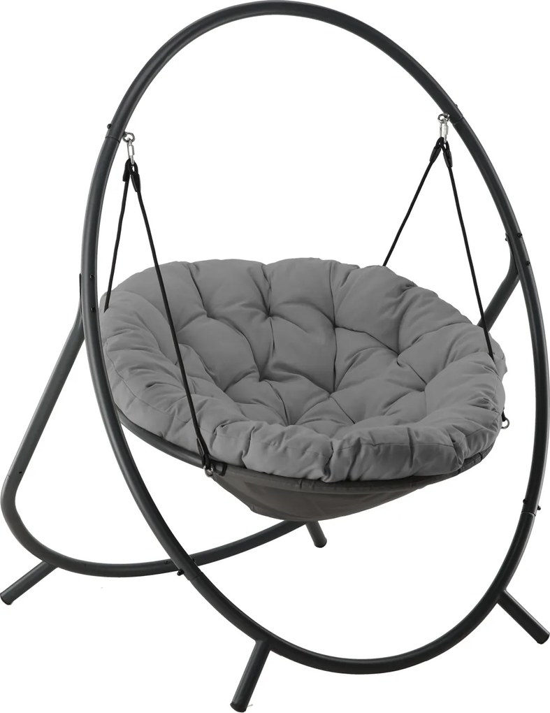 Závěsné houpací křeslo RAMINA šedé