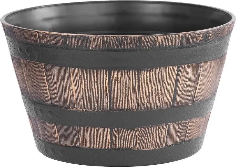 Kvetináč Woodeff 39x23 cm 256939, patina zlatá, efekt dreva (39 x 23 cm)