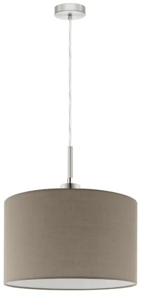 Eglo - LED Luster na lanku TUNJA 1xE27/60W/230V taupe