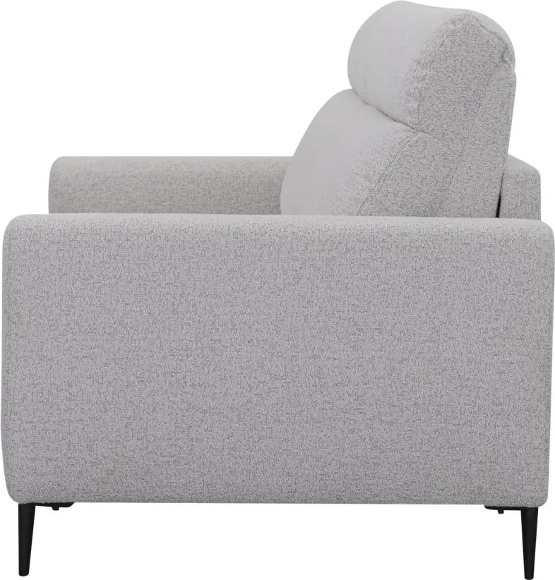 Rozkladacia pohovka na trvalé spanie Georgia, achátovo šedá tkanina