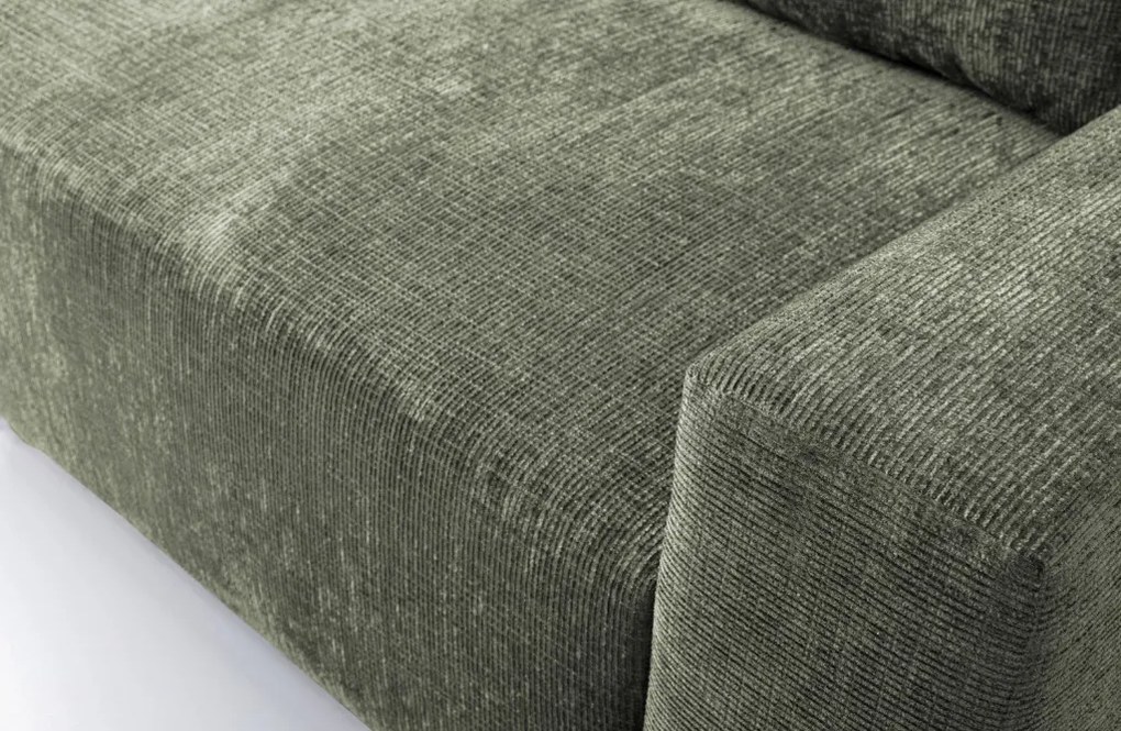 Rozkladacia pohovka Anafi, machovo - zelená látka