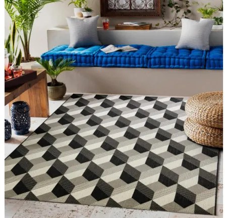 Koberec Floorlux sizal flat 48624/690 3D kocky