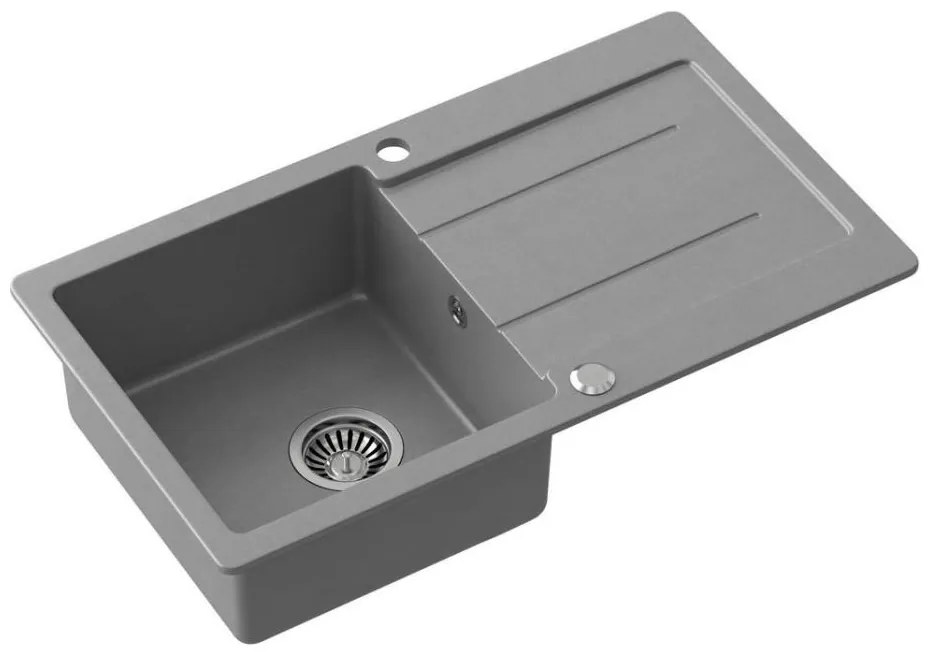 Samona - Kuchynský drez SAMONA 77x44 cm granit/sivá