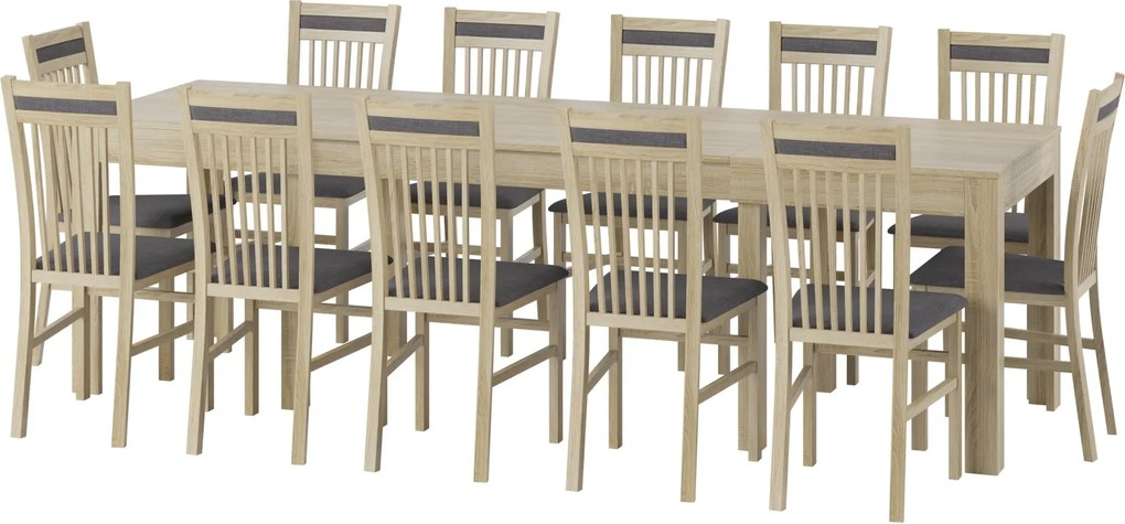Rozkládací jídelní stůl Jord 140/260 cm dub Sonoma