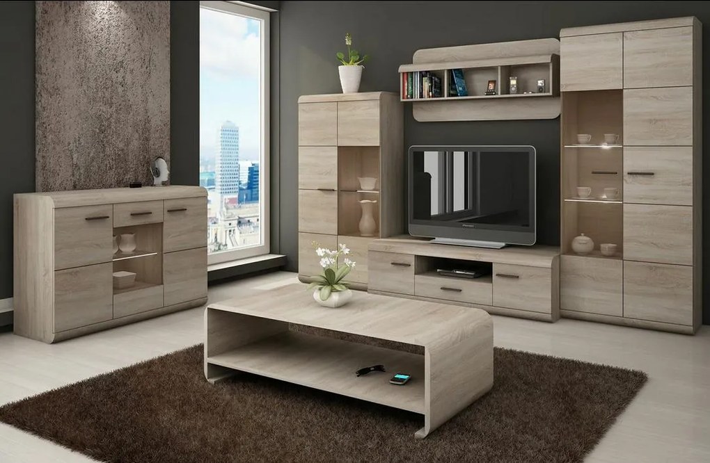 Luxusné obývacia stena Lake, sonoma