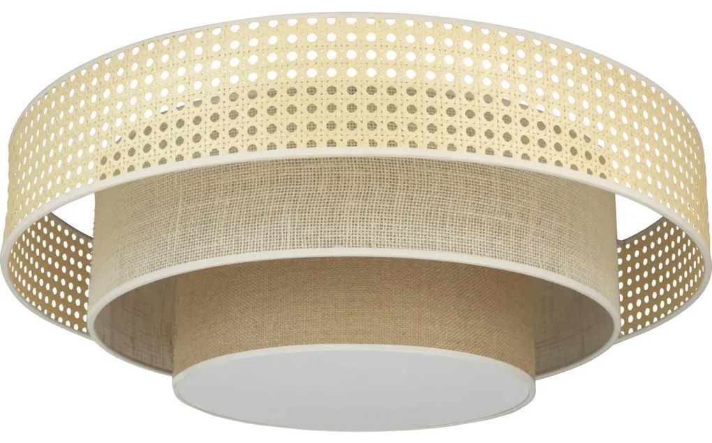 Duolla - LED Stropné svietidlo LUNETA LED/26W/230V pr. 60 cm 4000K ratan/béžová