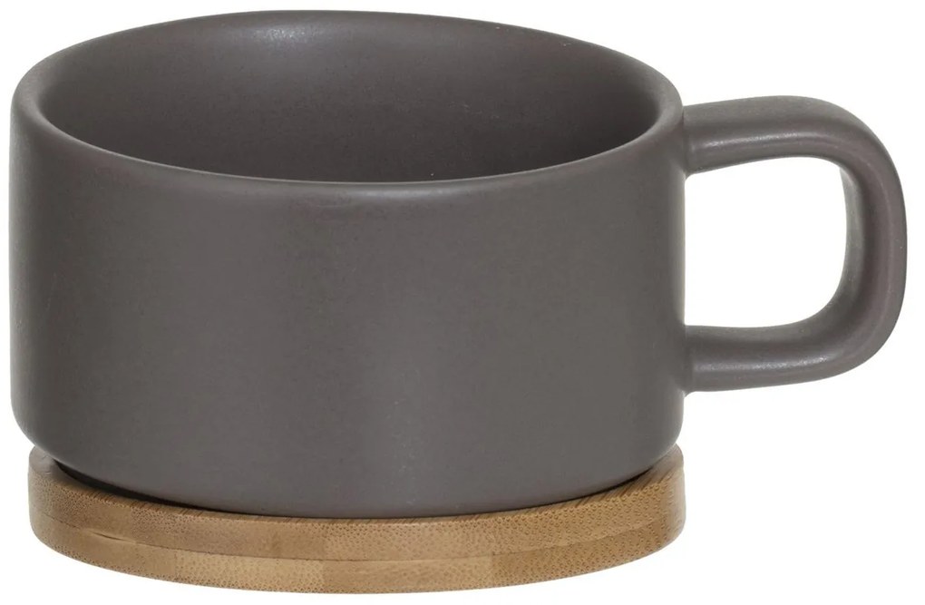Čajový/kávový set so sitkom Natural Taupe