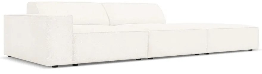 Béžová rohová pohovka z textílie bouclé (pravý roh) Jodie – Micadoni Home