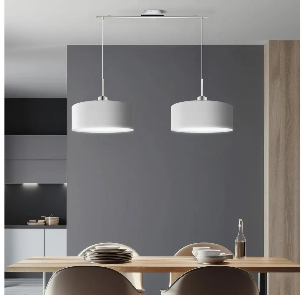 Eglo - LED  Luster na lanku TUNJA 2xE27/60W/230V biela