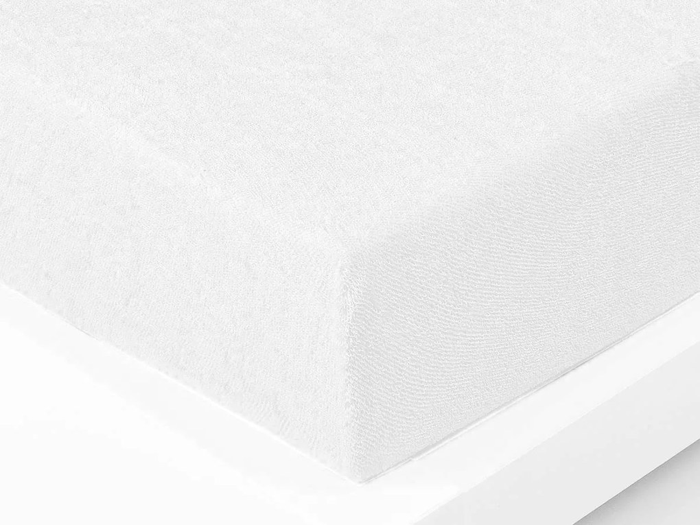 XPOSE® Detská froté plachta Exclusive - biela 70x140 cm