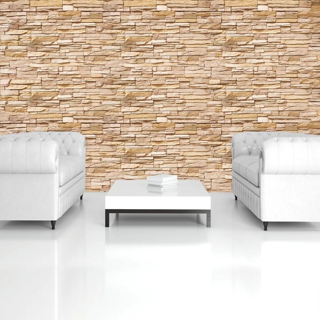 Fototapeta - Piesková tehlová stena (152,5x104 cm)