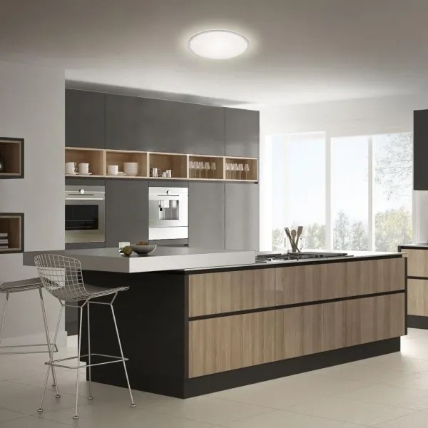 Briloner 3046-014 - LED Stropné svietidlo LED/15W/230V 4000K pr. 28 cm strieborná