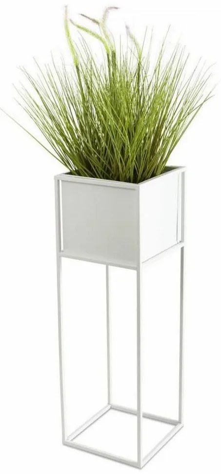 HowHomely Stojan na kvety 70x24 cm biela 10-1590/70/bialy
