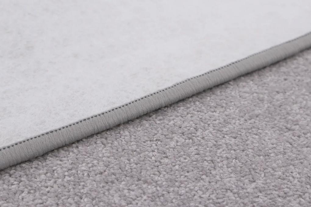 Betap koberce AKCIA: 160x80 cm s obšitím Behúň na mieru Eton sivý 73 - šíre 80 cm s obšitím