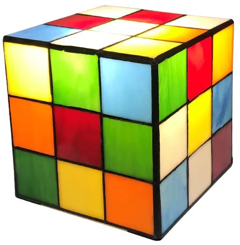 Lampa tiffany RUBIK 15*15*15