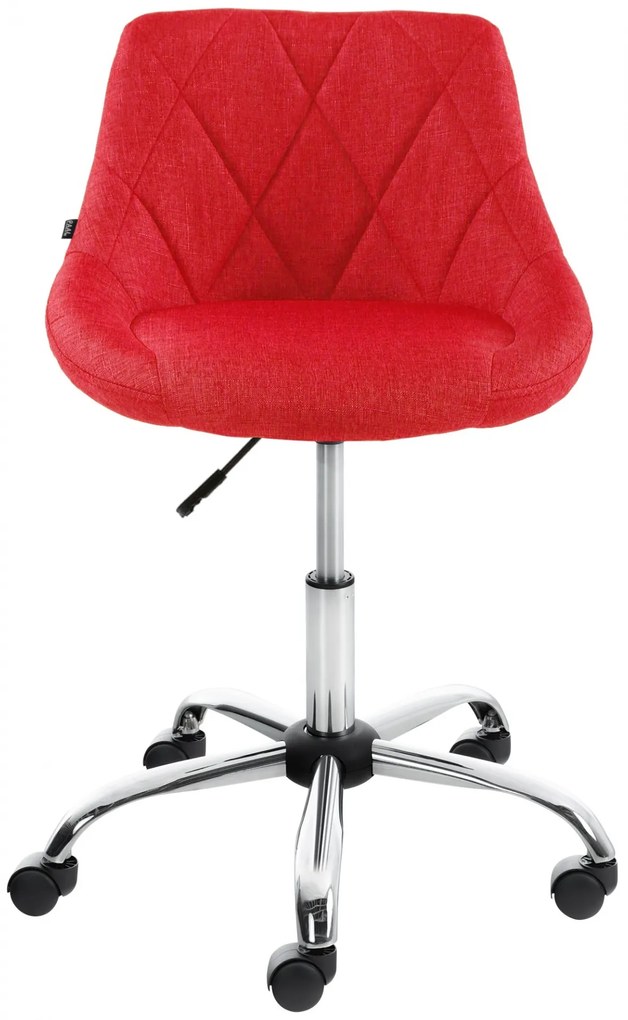 Design-Shop Pracovná stolička Lazio - látka - Červená