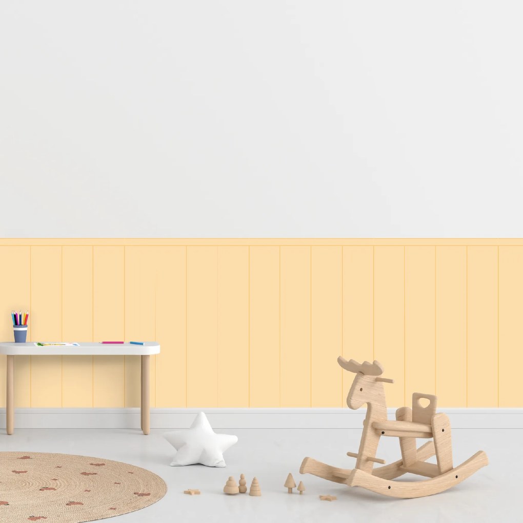 60x100cm Obdĺžnik - Žltá farba - textilná nálepka na stenu Farba: Bledá, Veľkosť: 80 cm