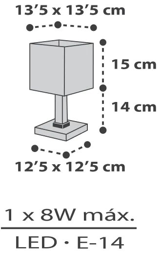 Dalber 63371 - Detská lampička LITTLE PIXEL 1xE14/8W/230V