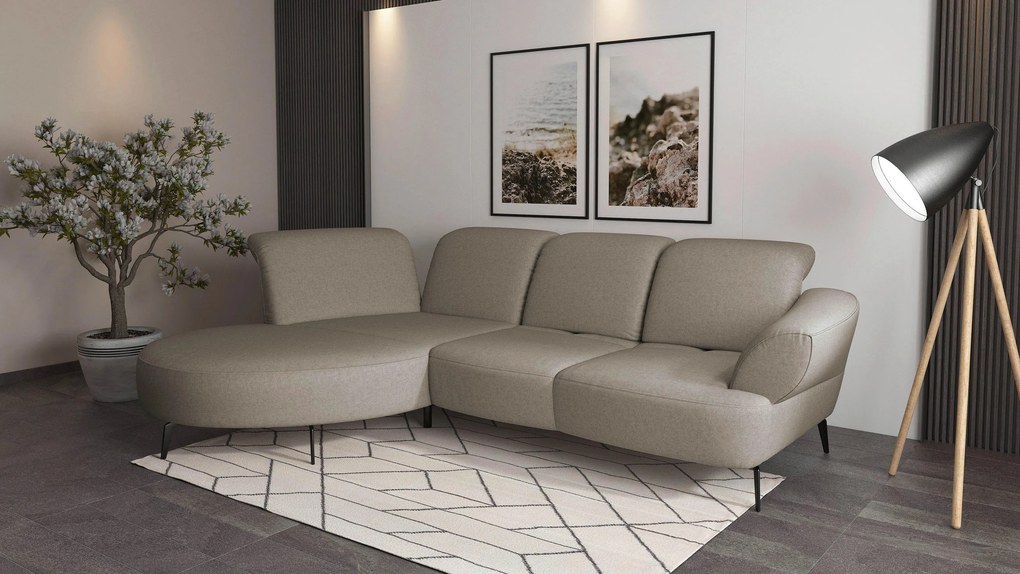 XXXLutz ROHOVÁ SEDAČKA, textil, taupe Sit & More - Sedačky - 000144013226