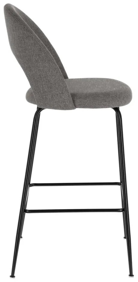 Sivé barové stoličky v súprave 4 ks (výška sedadla 63 cm) Mahalia – Kave Home