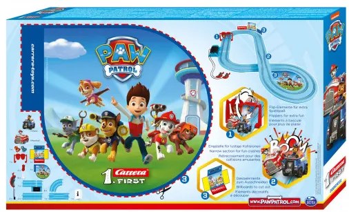 Pretekárska dráha Carrera First 20063031 Paw Patrol 2,9m
