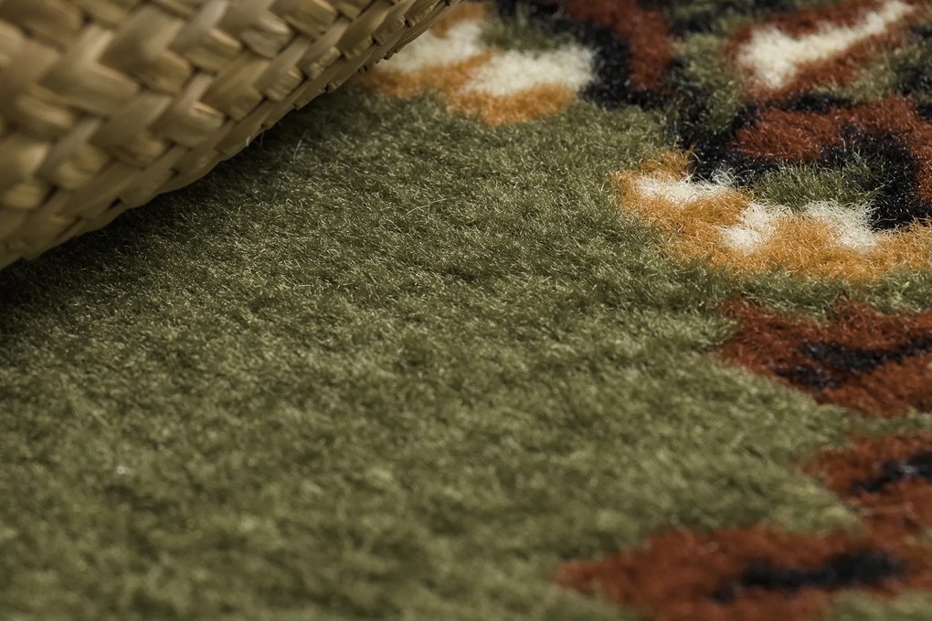 Koberec BCF Morad VIOSNA Ornament, olivovo zelený