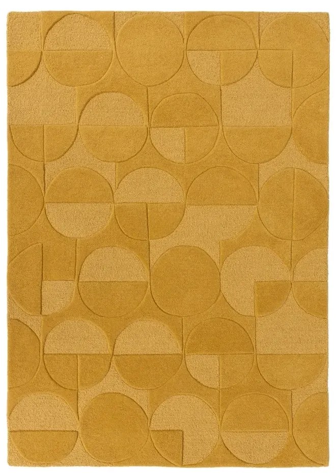 Flair Rugs, Kusový koberec Moderno Gigi Ochre, 200x290, žltá, chodba / predsieň