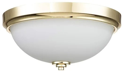 Feiss FE-MALIBU-F-BATH-PB Kúpeľňové stropné svietidlo MALIBU 2xE27/60W/230V IP44 zlaté