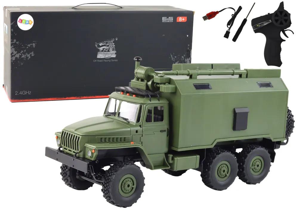 Lean Toys Vojenské nákladné auto R/C - WPL B-36 1:16