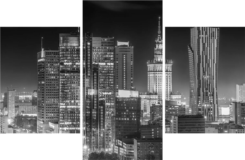 Obraz - Čiernobiely New York (90x60 cm)