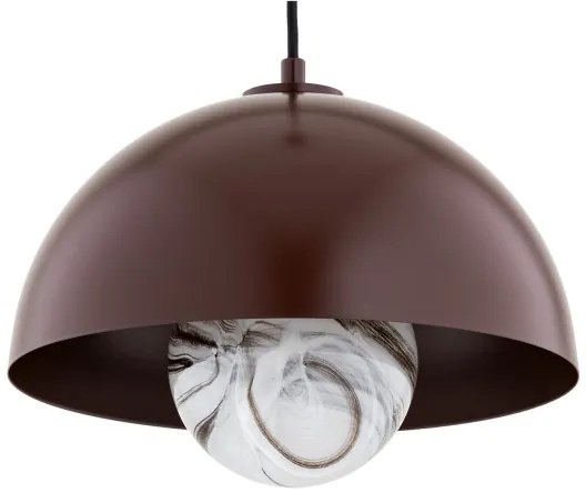 Argon 8444 - Luster na lanku PIAVA 1xE14/7W/230V alabaster hnedá