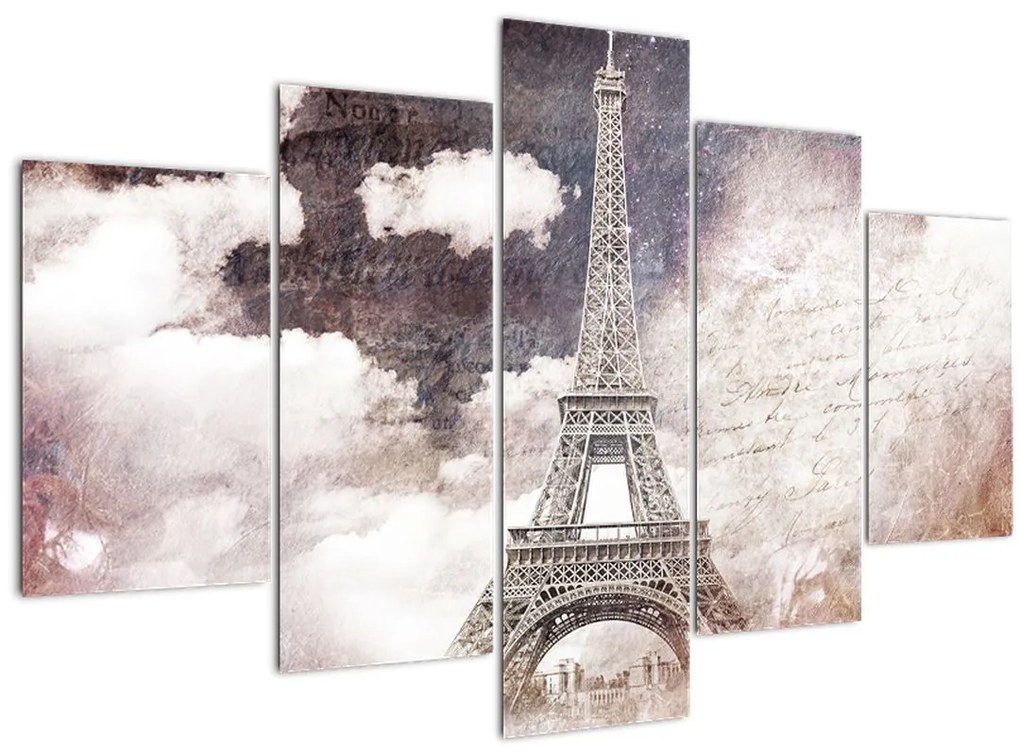 Obraz - Eiffelova veža, Paríž, Francúzsko (150x105 cm)