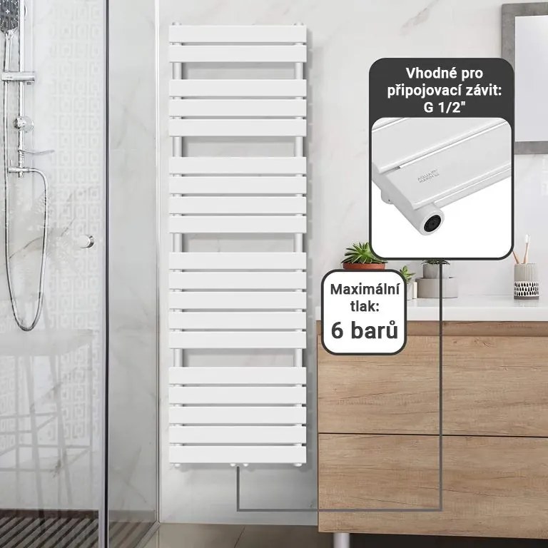 Aquamarin vertikálny kúpeľňový radiátor JG88582