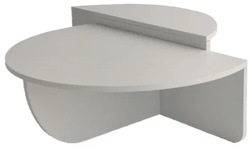 SADA 2x Konferenčný stolík PODIUM biela