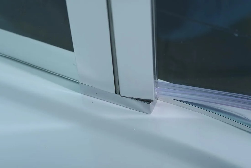 Polysan Polysan, ZOOM LINE štvrťkruhová sprchová zástena 900x900mm, číre sklo, ľavá, ZL2615L