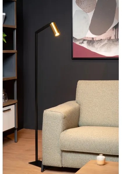 Lucide 45799/01/30 - Stojacia lampa SYBIL 1xGU10/35W/230V čierna/zlatá