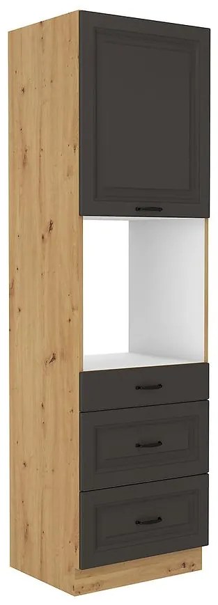 Kuchynská skrinka STILO grafit mat/artisan 60dps-210 3s 1f