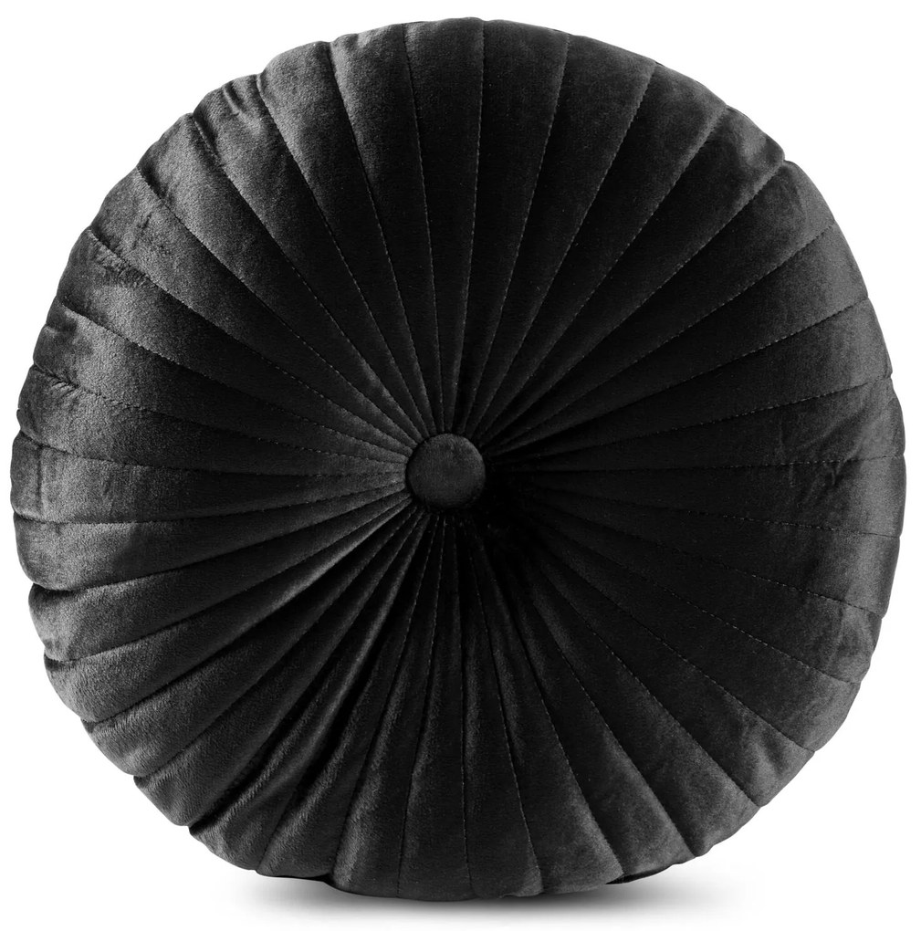 DEKORAČNÝ VANKÚŠ VELVET68 (FI) 40 CM ČIERNA