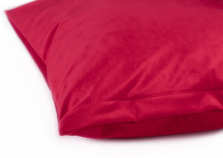 Biante Zamatová obliečka na vankúš SV-035 Malinovo červená 40 x 40 cm