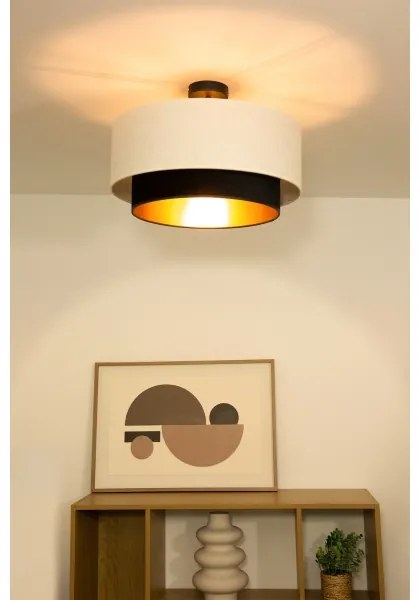 Prisadený luster NATIA 1xE27/60W/230V biela/čierna