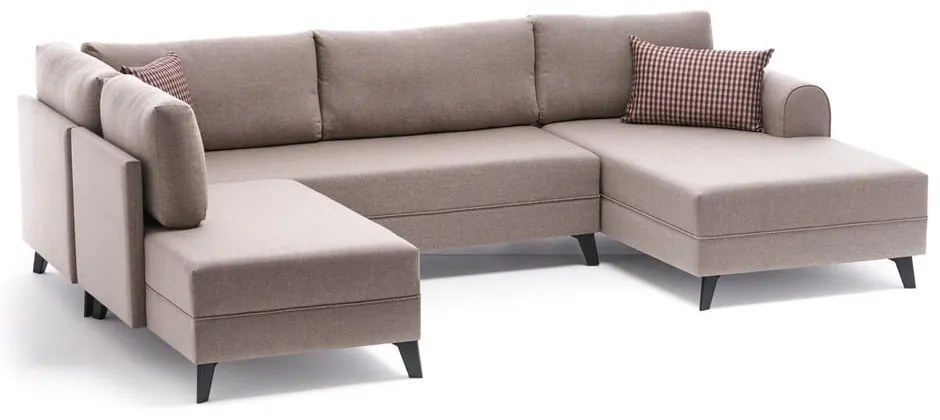 Béžová rohová pohovka (do tvaru "U") Belen – Balcab Home